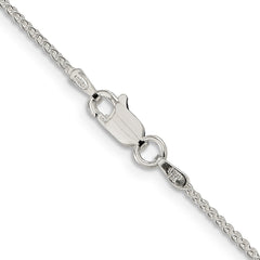 Sterling Silver 1.25mm Round Spiga Chain - 8
