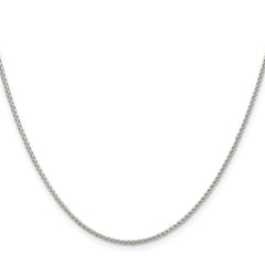 Sterling Silver 1.5mm Round Spiga Chain - 12