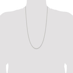 Sterling Silver 1.6mm Round Spiga Chain - 9