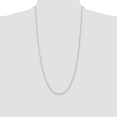 Sterling Silver Rhodium-plated 1.6mm Round Spiga Chain - 3