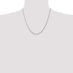Sterling Silver Rhodium-plated 1.75mm Round Spiga Chain - 2