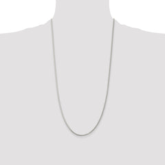 Sterling Silver Rhodium-plated 1.75mm Round Spiga Chain - 3