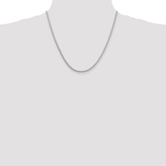 Sterling Silver Rhodium-plated 2.5mm Round Spiga Chain - 3