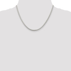 Sterling Silver 3mm Round Spiga Chain - 4