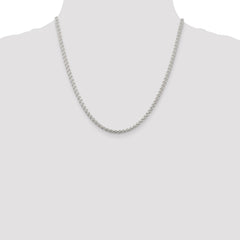 Sterling Silver 3mm Round Spiga Chain - 6
