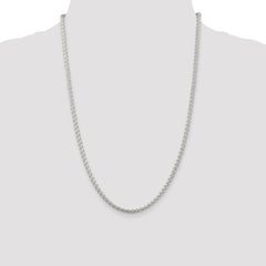 Sterling Silver 3mm Round Spiga Chain - 5