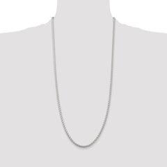 Sterling Silver 3mm Round Spiga Chain - 3