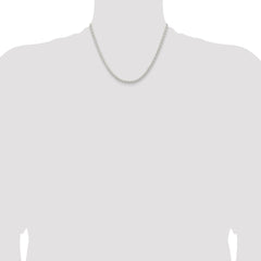 Sterling Silver 3.7mm Round Spiga Chain - 4