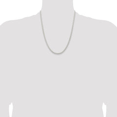Sterling Silver 3.7mm Round Spiga Chain - 5