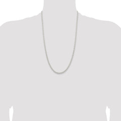 Sterling Silver 3.7mm Round Spiga Chain - 6