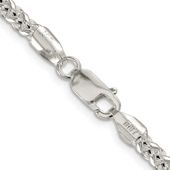 Sterling Silver 4mm Round Spiga Chain - 5