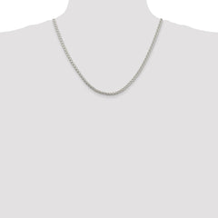 Sterling Silver 4mm Round Spiga Chain - 4
