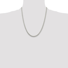 Sterling Silver 4mm Round Spiga Chain - 5