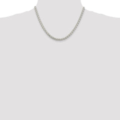Sterling Silver 5mm Round Spiga Chain - 4