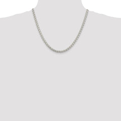 Sterling Silver 5mm Round Spiga Chain - 5