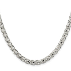 Sterling Silver 6mm Round Spiga Chain - 6