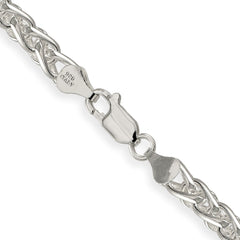 Sterling Silver 6mm Round Spiga Chain - 6