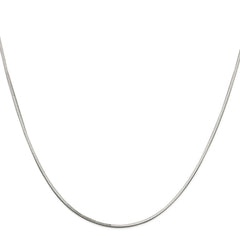 Sterling Silver 1mm Square Snake Chain - 4