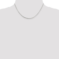 Sterling Silver 1mm Square Snake Chain - 2
