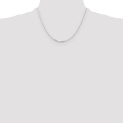 Sterling Silver Polished 1.15mm Square Snake Chain - 3