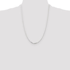 Sterling Silver Polished 1.15mm Square Snake Chain