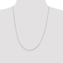 Sterling Silver .85mm Diamond-cut Round Spiga Chain - 8