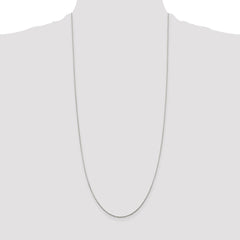 Sterling Silver .85mm Diamond-cut Round Spiga Chain - 7