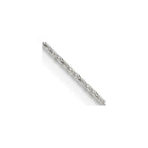 Sterling Silver .85mm Diamond-cut Round Spiga Chain - 5