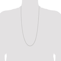 Sterling Silver .95mm Diamond-cut Round Spiga Chain - 5