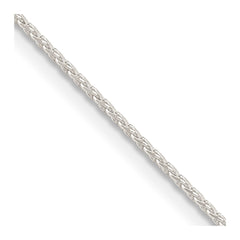 Sterling Silver .95mm Diamond-cut Round Spiga Chain - 8