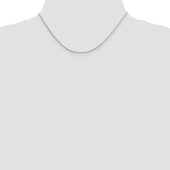 Sterling Silver 1.25mm Diamond-cut Round Spiga Chain - 5