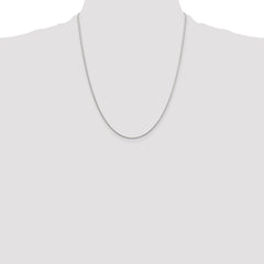 Sterling Silver 1.25mm Diamond-cut Round Spiga Chain - 7
