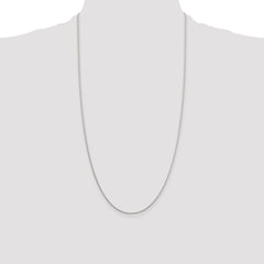 Sterling Silver 1.25mm Diamond-cut Round Spiga Chain - 10