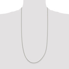 Sterling Silver 1.7mm Diamond-cut Round Spiga Chain - 7