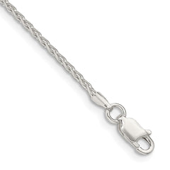 Sterling Silver 1.7mm Diamond-cut Round Spiga Chain - 9