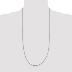 Sterling Silver Rhodium-plated 1.7mm Diamond-cut Round Spiga Chain - 2