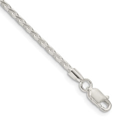 Sterling Silver 2.15mm Diamond-cut Round Spiga Chain - 4