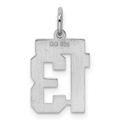 Sterling Silver/Rhodium-plated Polished Number 13 Charm - 2