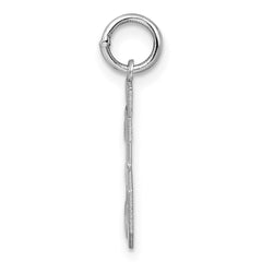 Sterling Silver/Rhodium-plated Polished Number 35 Charm - 2