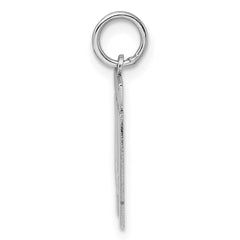 Sterling Silver/Rhodium-plated Polished Number 41 Charm - 3
