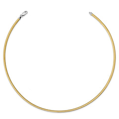 Sterling Silver Flash Gold-plated Reversible 3mm Cubetto Chain - 2