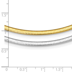 Sterling Silver Flash Gold-plated Reversible 3mm Cubetto Chain - 2