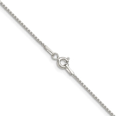 Sterling Silver .95mm Diamond-cut Round Box Chain - 2