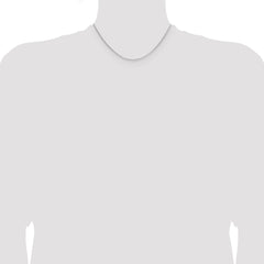 Sterling Silver .95mm Diamond-cut Round Box Chain - 3