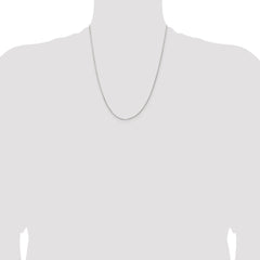 Sterling Silver 1.1mm Diamond-cut Round Box Chain - 2