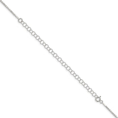 Sterling Silver 1.3mm Diamond-cut Round Box Chain w/4in ext.
