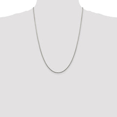 Sterling Silver 1.75mm Diamond-cut Round Box Chain - 7