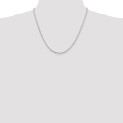 Sterling Silver 2mm Diamond-cut Round Box Chain - 5