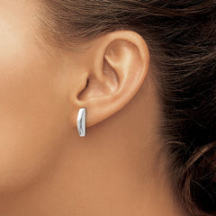 White Ice Sterling Silver Rhodium-plated Diamond Post Earrings - 3