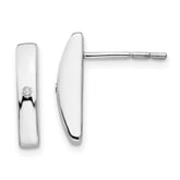 White Ice Sterling Silver Rhodium-plated Diamond Post Earrings - 3